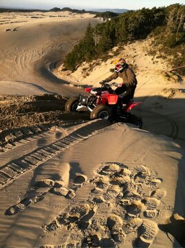riding my quad in florence when i lived there 