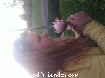 Smelling a flower lo