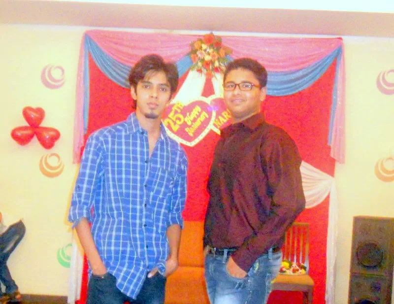 Me in blue with my bro