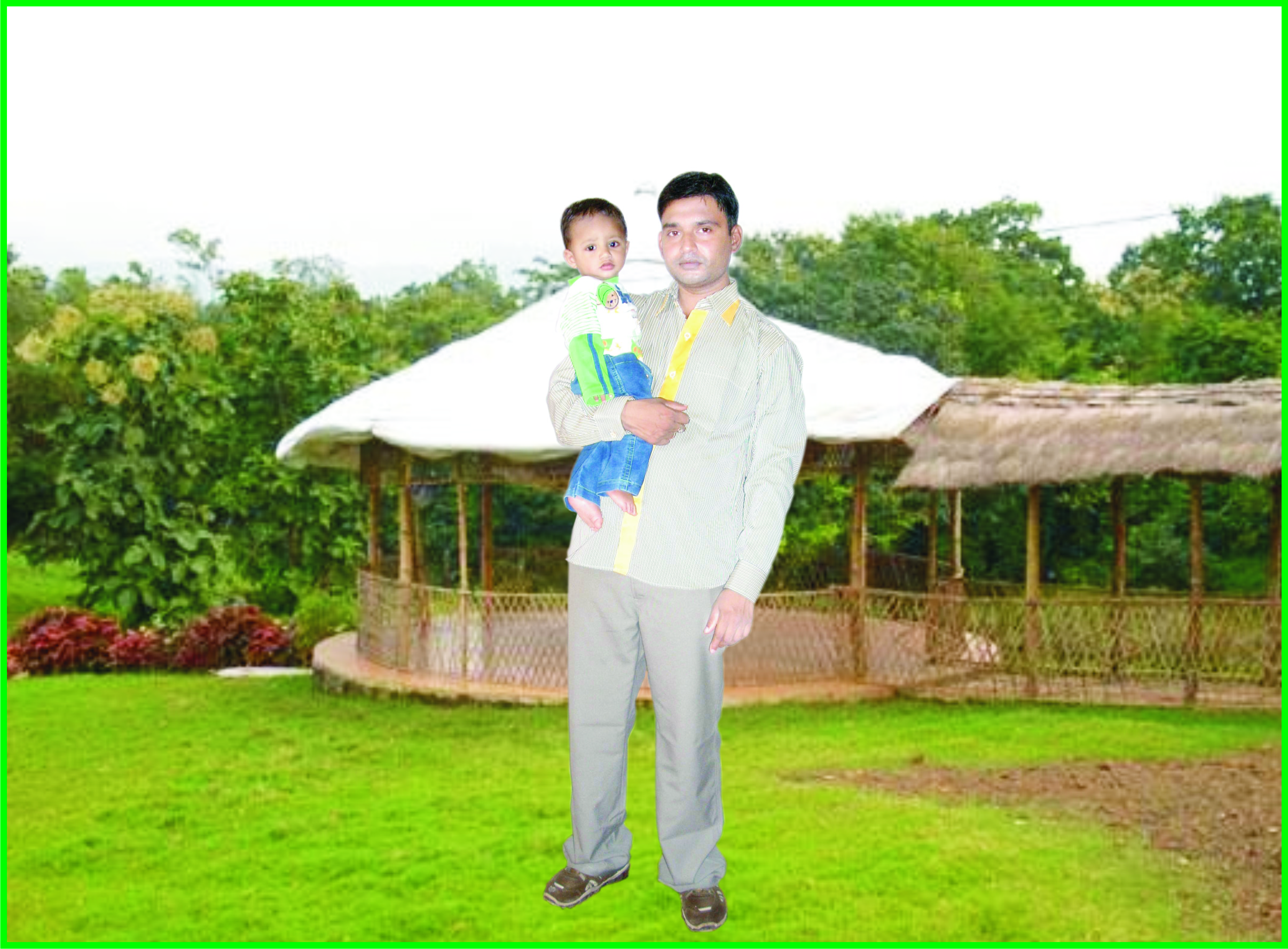 Nisar and his beloved son Maaz