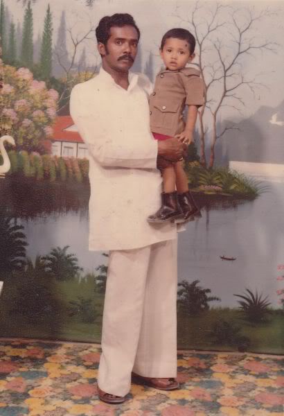 with my father