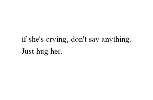 hug her