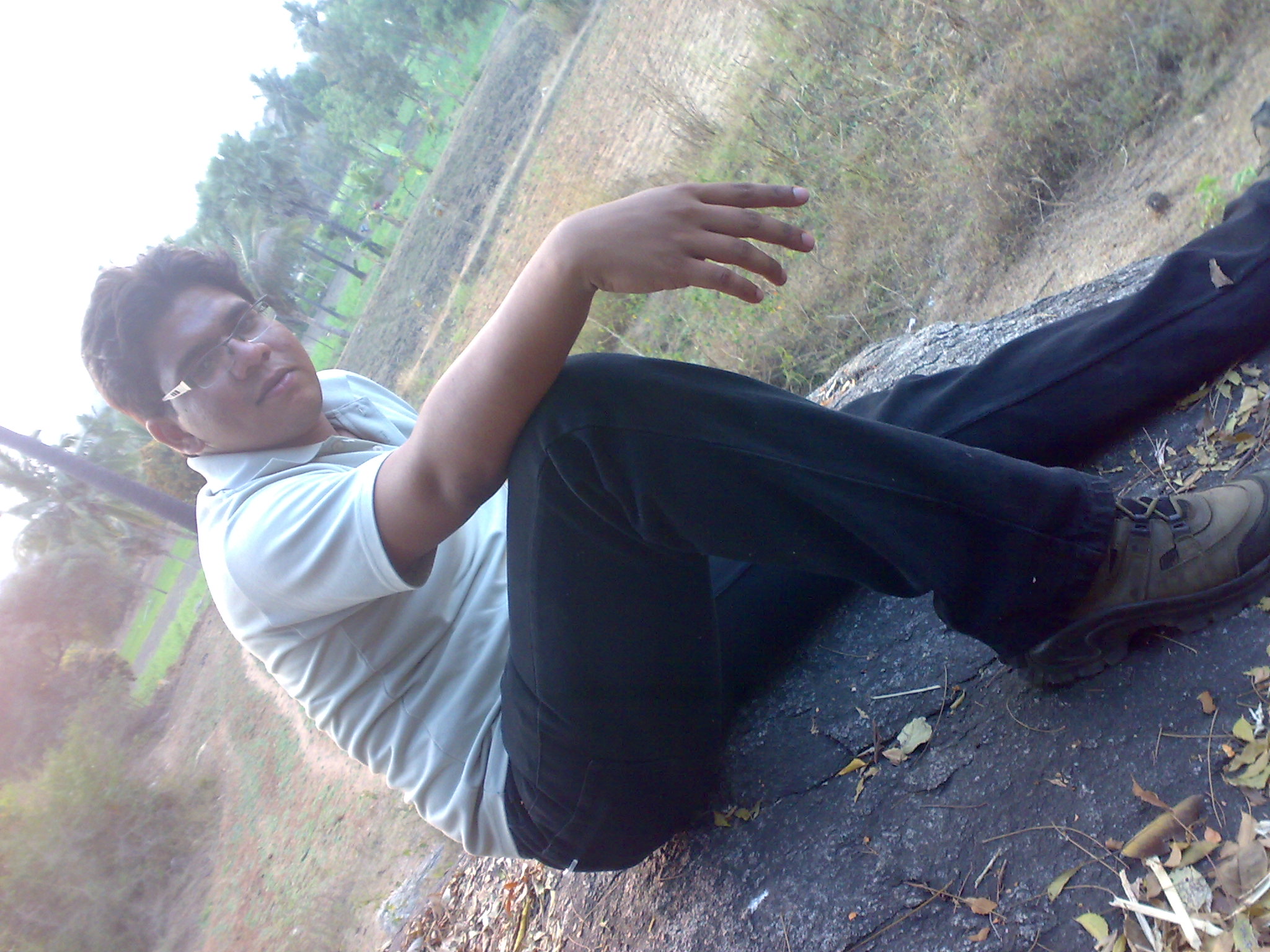 on the top