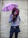 Kandi outside in the rain!jp we were posing!