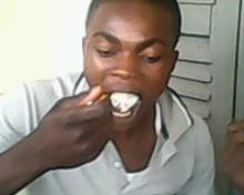 Eating my favoriate food