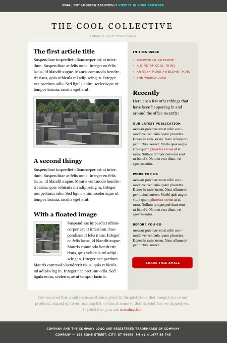Newsletter Design