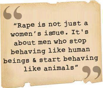 Rape is not just a womens issue