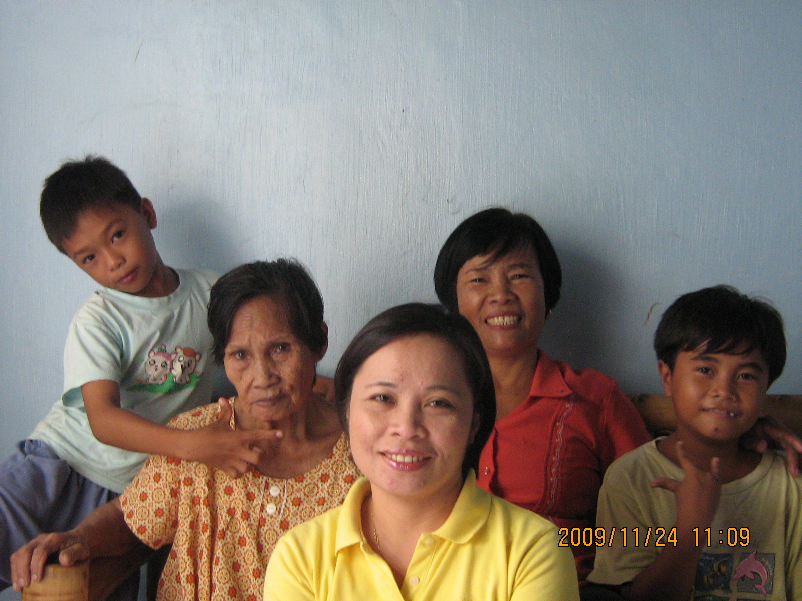 Me,my mother,sister and my nephews