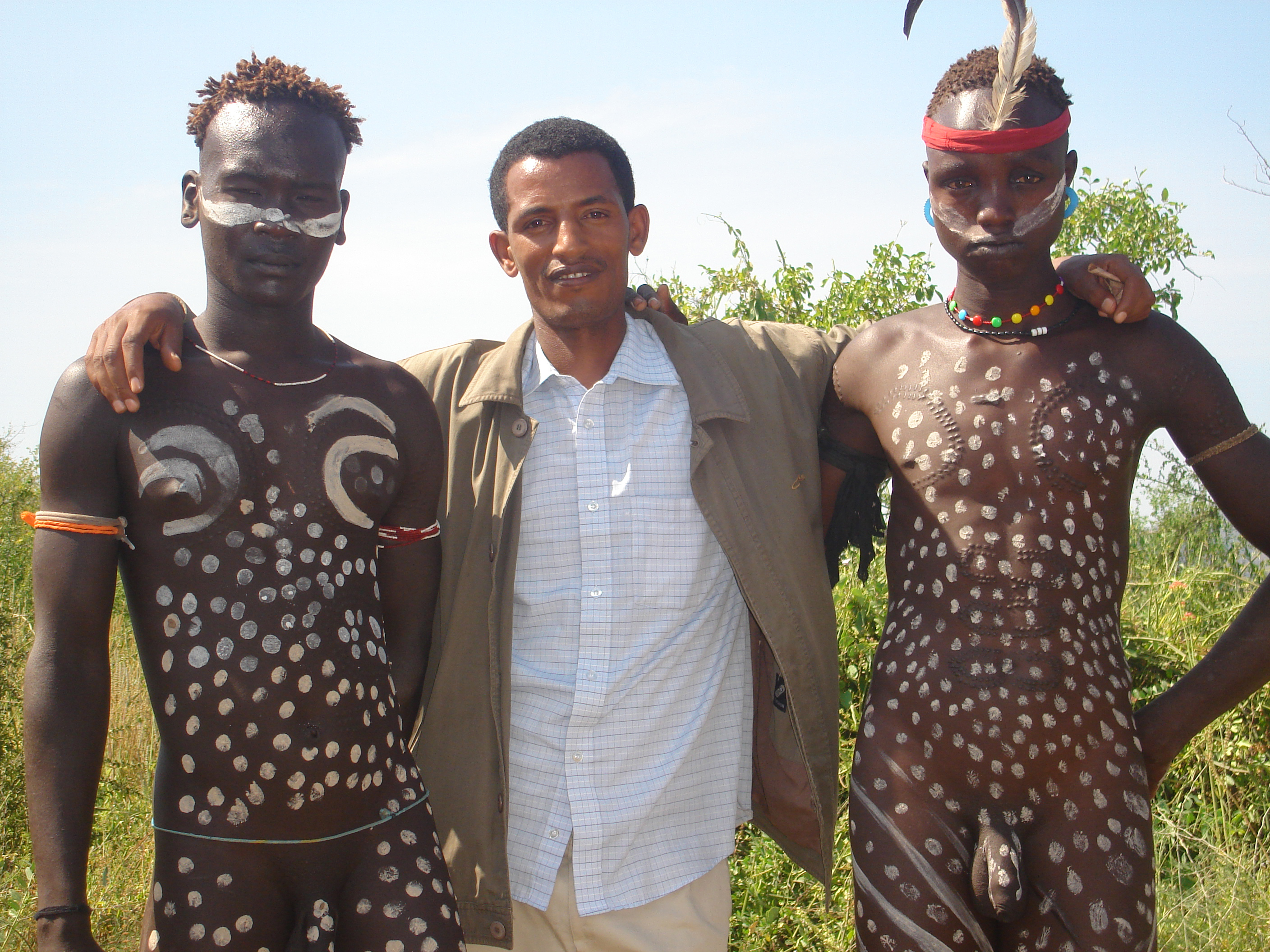 Dani with his Hammer tribe friend,  while his tour experience in the omo valley!!