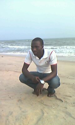 at a beach side