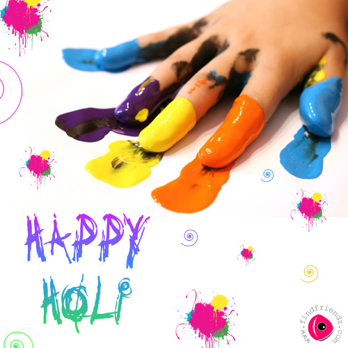 happy holi greeting cards