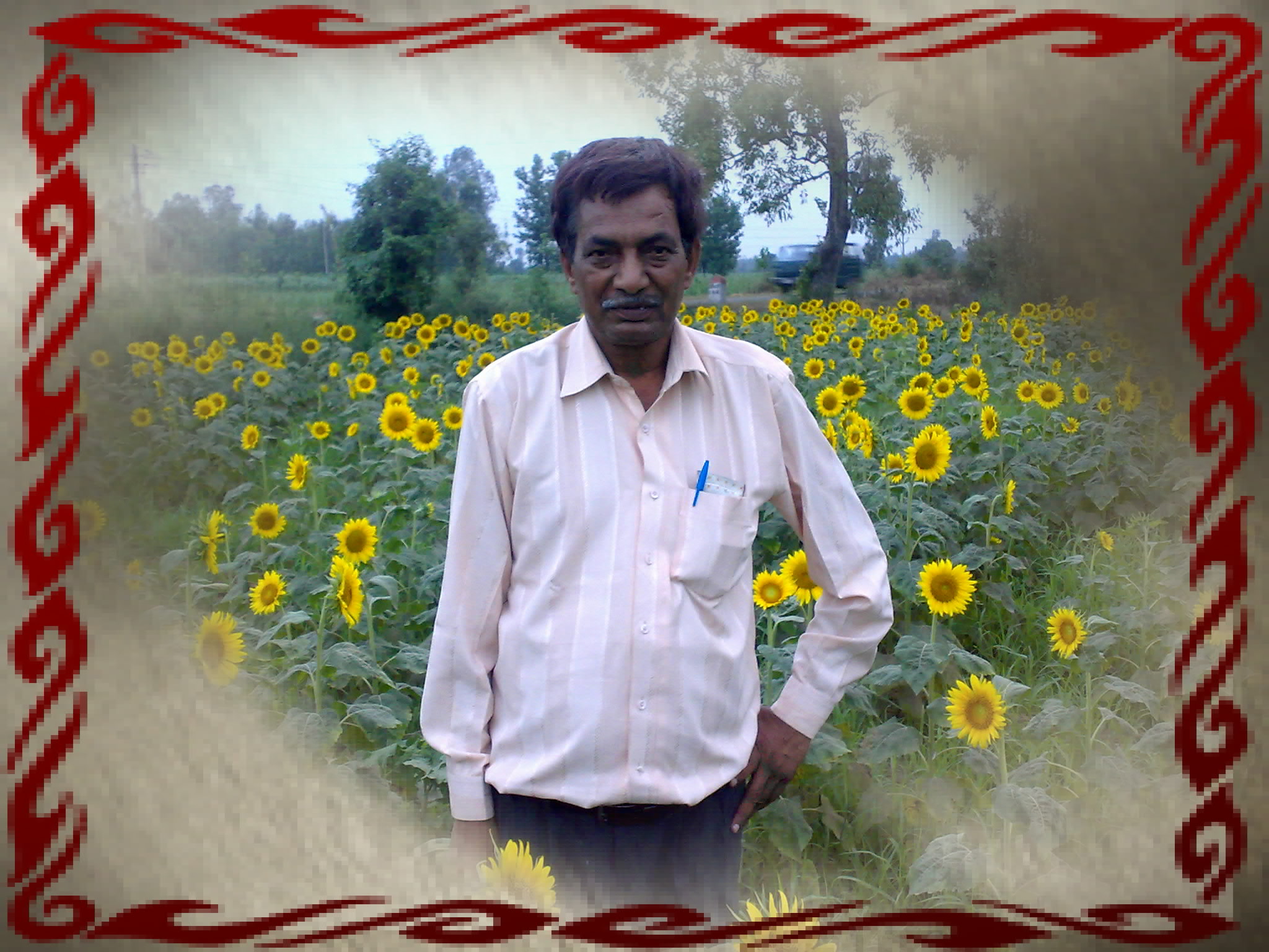 With frame