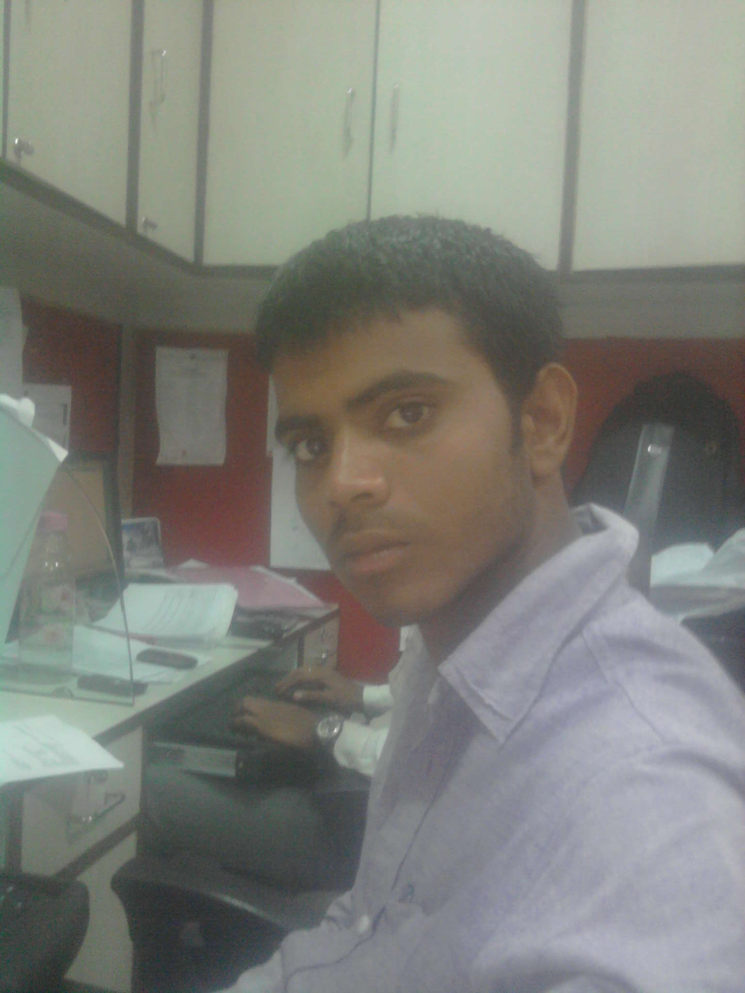 in my office