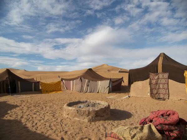 camping of my uncle in the desert