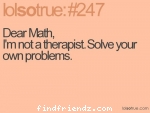 maths, therepist, pr