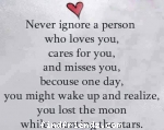 never ignore a perso