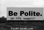 be polite and dont r