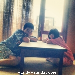 me and friend